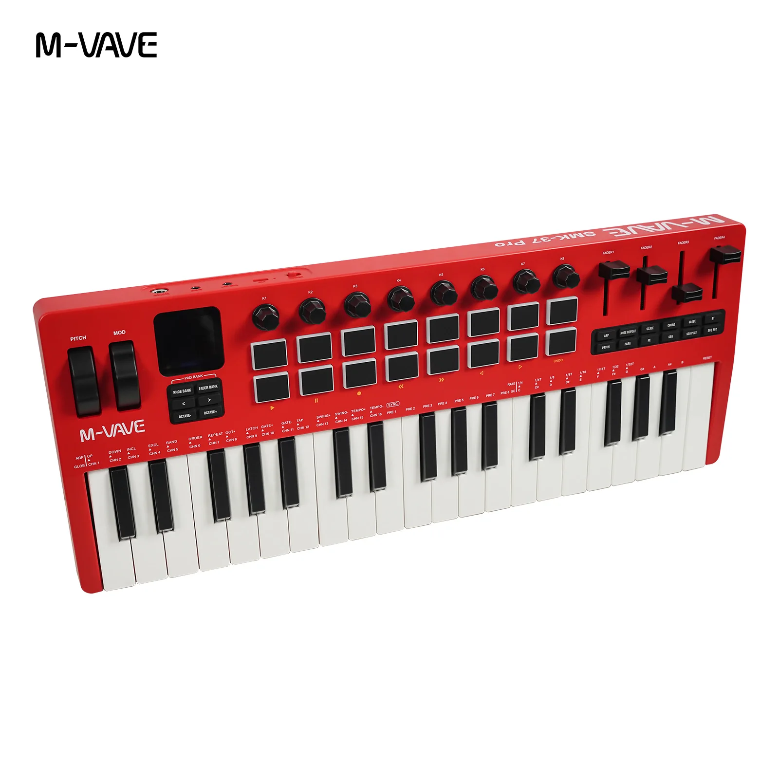 M-VAVE SMK-37 Pro：37鍵盤、16個のRGB - Midi Controller Pad のレビューと価格
